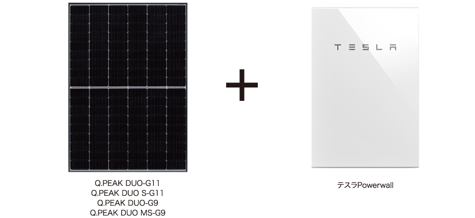 Q.PEAK DUO-G11 Q.PEAK DUO S-G11 Q.PEAK DUO-G9 Q.PEAK DUO MS-G9 テスラPowerwall