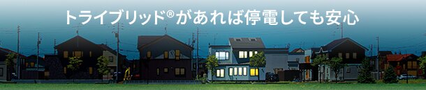 トライブリッド&reg;があれば停電しても安心